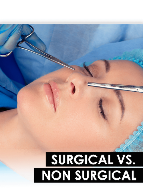 surgical versus non surgical nose jobs